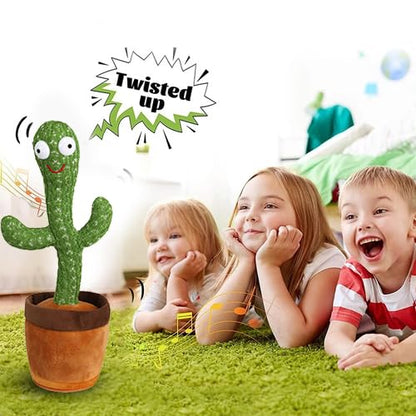 Toys Dancing Cactus Talking Toy For Baby Children Plush Toy Speaking Cactus Toys For Kids 1 2 3+ Year Old Boy Girl Voice Recording Repeats Funny Gift Interactive Electronic Toys - Green
